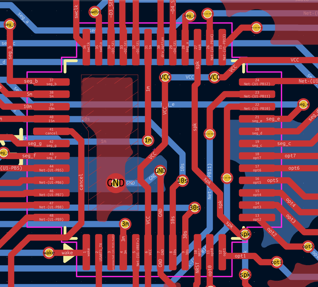 Countdown Timer for Children's Games: Hardware Design - Commented Out