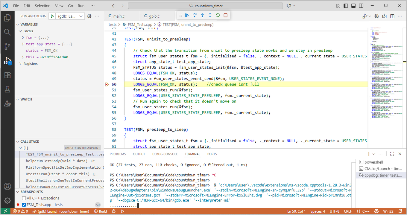 Unit Testing Embedded C: Off-Target with CppUTest on Windows ...